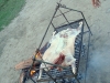 Corderito tucumano en la parrilla